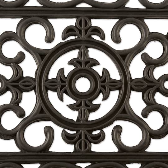 DII® J&M Wrought Iron Rubber Doormat